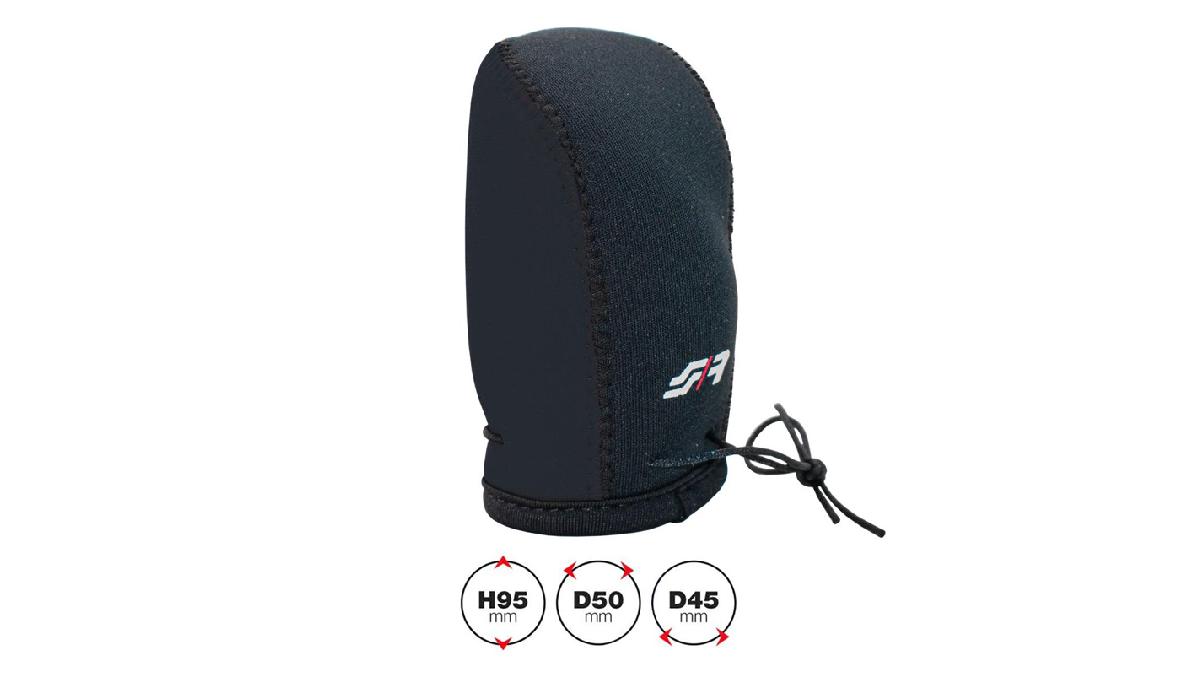 Simoni+Racing+Housse+de+Pommeau+-+Noir+%2B+Logo+SR